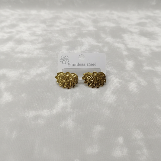Leaf Shaped Anti-Tarnish Earrings