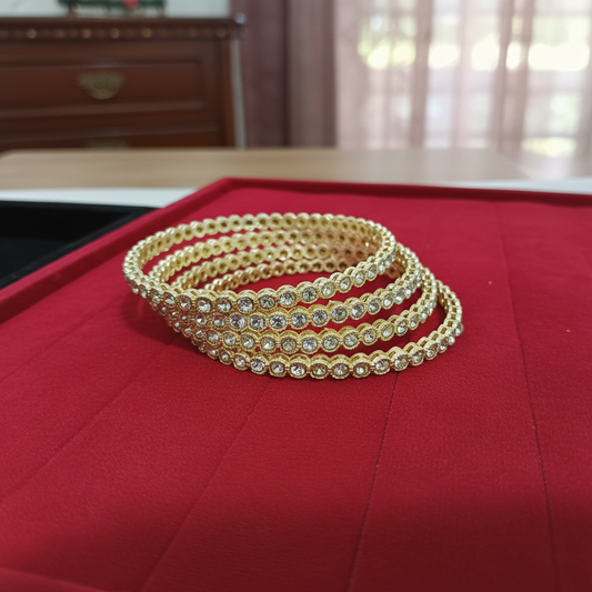 Gold-Toned Brass Bangles