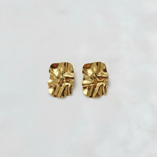 Crumpled Anti-Tarnish earrings