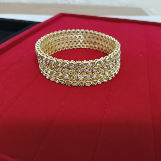 Gold-Toned Brass Bangles