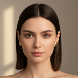 Abstractly Shaped Anti-Tarnish Earrings