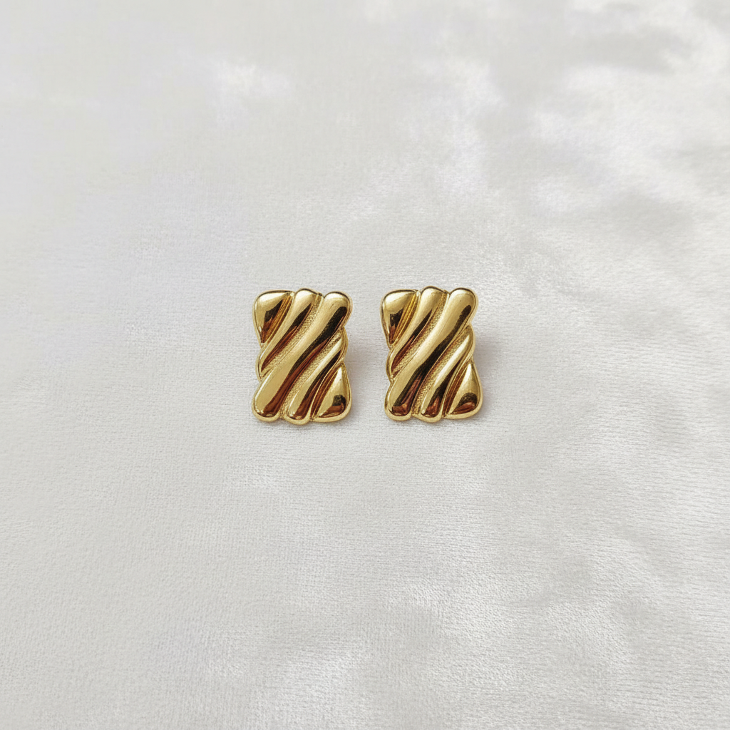Rectangular Anti-Tarnish Earrings