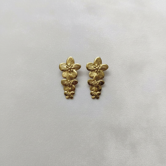 Tiered Flower Earrings