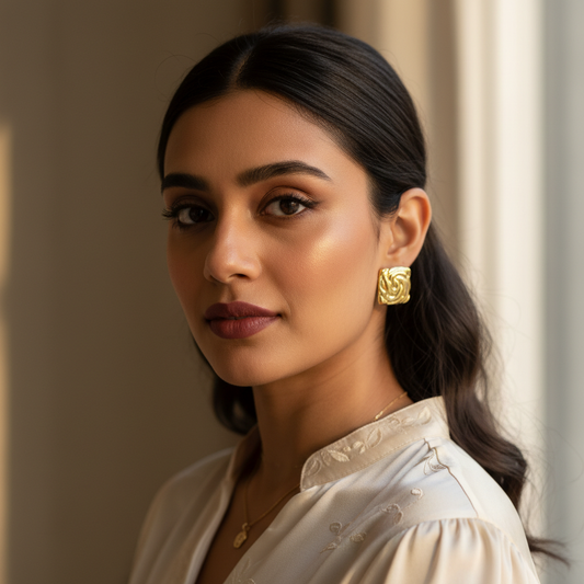 Swirl Anti-Tarnish Earring