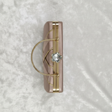 Criss-Cross Pattern Clutch Bag