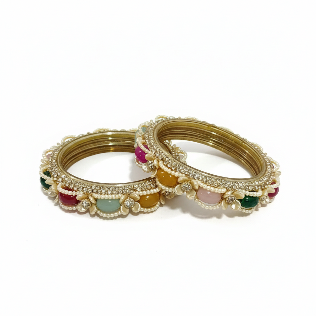 Jaipur Ornate Gold-Toned Bangles