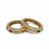 Jaipur Ornate Gold-Toned Bangles