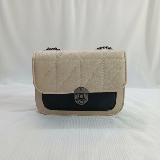 Two-Tone Shoulder Bag