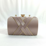 Criss-Cross Pattern Clutch Bag