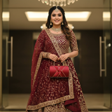 Criss-Cross Pattern Clutch Bag