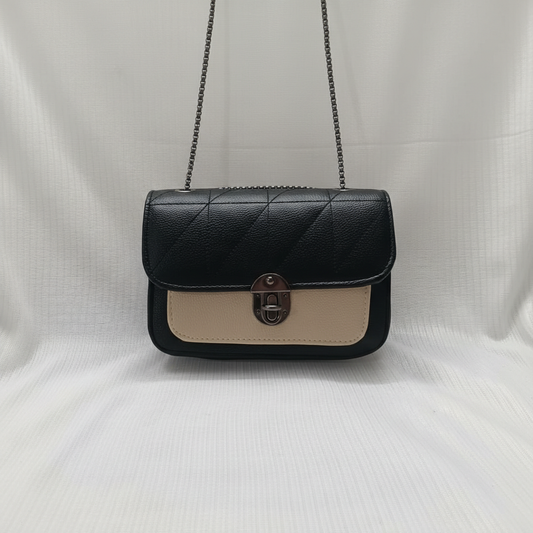 Two-Tone Shoulder Bag