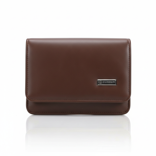 Rectangular Faux-Leather Shoulder Bag