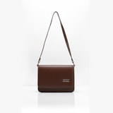 Rectangular Faux-Leather Shoulder Bag