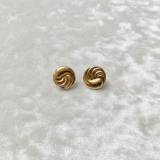 Spiral-Shaped Stud Earrings