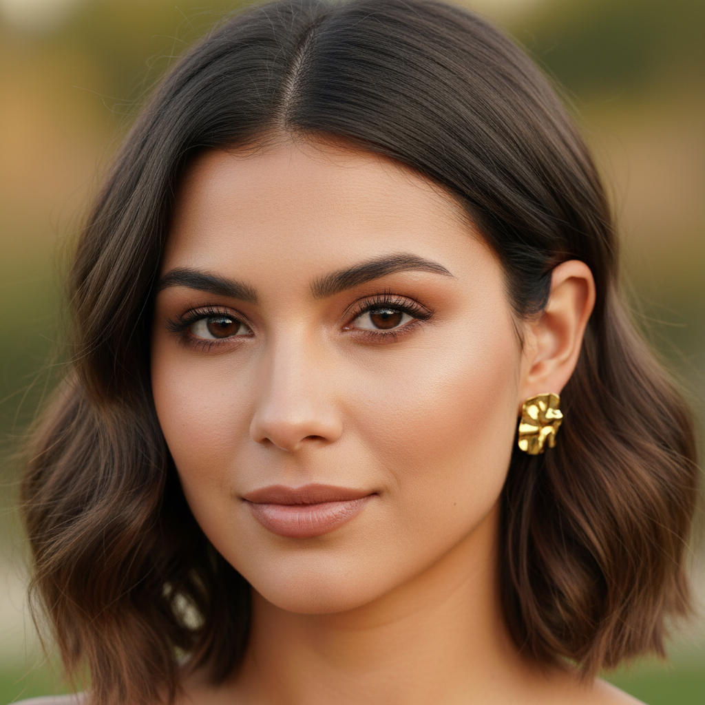 Crumpled Anti-Tarnish earrings