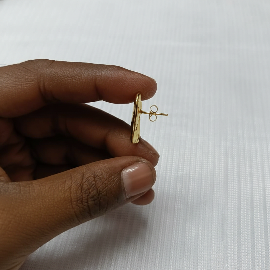 Chunky Stud Anti-Tarnish Earrings