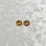 Spiral-Shaped Stud Earrings