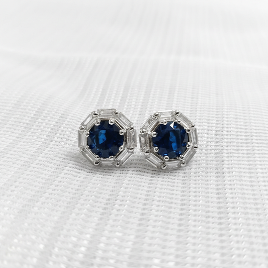 Octagonal Stud Earrings