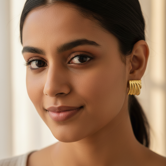 Seashell-Shaped Anti-Tarnish Earrings