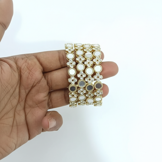 Brass Bangles with Mirror